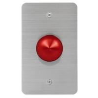 

Lowell Manufacturing CSV-M 1-Gang Vandal-Resistant Call Switch, Red Mushroom Button