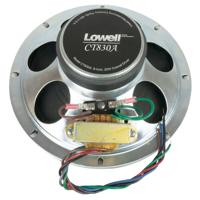 

Lowell Manufacturing CT830A-T470 8" 20W Speaker Coaxial Driver with 4W 70V Transformer, 12 oz Magnet