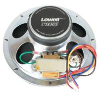 

Lowell Manufacturing CT830A-T870 8" 20W Speaker Coaxial Driver with 8W 70V Transformer, 12 oz Magnet