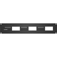 

Lowell Manufacturing D3P-ID-2 2U 16-Gauge Steel Rackmount Panel with Rear Lacing Flange for 3 Decorator Style Devices, Black