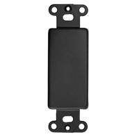 

Lowell Manufacturing DBB-50 Decorator Style Rackmount Panel Blank Filler Plates, 50 Pack, Black