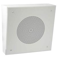 

Lowell Manufacturing DSL-8 Steel Surface-Mount Wall Baffle (Grille & Backbox) with Sloped Front for 8" Speaker, White