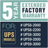 

Lowell Manufacturing UPS-EW-523 Five Year Extended Warranty for UPS8-20, UPS8-2200, UPS8-3000, UPS9-20 and UPS9-3000