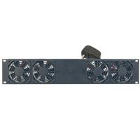 

Lowell Manufacturing FDC4-2T Quiet Fan Panel with Thermostat Probe, 4 Fans, 104 cfm