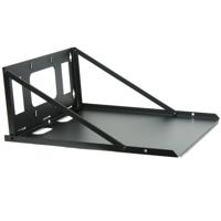 

Lowell Manufacturing FS18-16 Steel Wall-Mount Shelf with Hinge Ships Flat, 16" Depth, 100 Lbs Capacity, Black