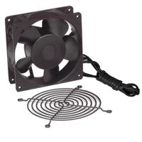 

Lowell Manufacturing FW1-KIT 4.7" Single Whisper Fan Kit, Includes Guard and 6' Black Standard Cord with Plug (US), 50 cfm Airflow