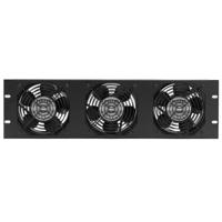 

Lowell Manufacturing FW2-3 3U Rackmount Panel with Two 4.7" Whisper Fans & Guards, 6' Black Standard Cord (US), 50cfm Airflow Each