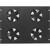 

Lowell Manufacturing FW4-7 7U Rackmount Panel with Four 4.7" Whisper Fans & Guards, 6' Black Standard Cord (US), 50cfm Airflow Each