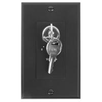

Lowell Manufacturing KL100 100W 3dB 70V/25V Mono Attenuator with Decorator Style 1-Gang Wall Plate and Keylock, Black