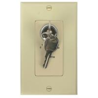 

Lowell Manufacturing KL100 100W 3dB 70V/25V Mono Attenuator with Decorator Style 1-Gang Wall Plate and Keylock, Ivory
