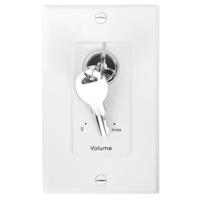 

Lowell Manufacturing KL100 100W 3dB 70V/25V Mono Attenuator with Decorator Style 1-Gang Wall Plate and Keylock, White