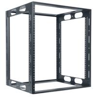 

Lowell Manufacturing LCR-1216 12U Fully Welded Credenza Rack, 16" Depth, 250 Lbs Capacity, Black