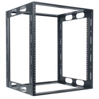 

Lowell Manufacturing LCR-1216 12U Fully Welded Credenza Rack, 16" Depth, 250 Lbs Capacity, Black