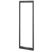 

Lowell Manufacturing LDDF-24 Door-Dual Frame for 24U Rack, Mounts 10U Top & 14U Bottom Door, Black