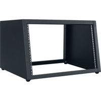 

Lowell Manufacturing LDSR-718 7U Desktop Rack with Sloped Front, 18" Depth, Black