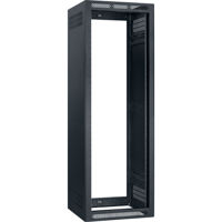 

Lowell Manufacturing LER-3527-LRD 35U 27" Depth Enclosed Stand Alone Floor Rack without Rear Door and 2x Adjustable Rails, Black