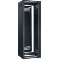 

Lowell Manufacturing LER-3532 35U 32" Depth Enclosed Stand Alone Floor Rack with Rear Door and 4x Adjustable Rails, Black