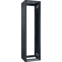

Lowell Manufacturing LER-4422-LRD 44U 22" Depth Enclosed Stand Alone Floor Rack without Rear Door and 2x Adjustable Rails, Black