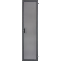 

Lowell Manufacturing LFD-21FV 21U Fully Vented Steel Front Door with Keyed Lock for 22" W and 23" W Racks, Black