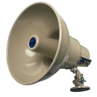 

Lowell Manufacturing LH-30TA 30W Re-Entrant Paging Horn, Includes 70/25V Transformer & Universal Swivel Mount Bracket, Beige