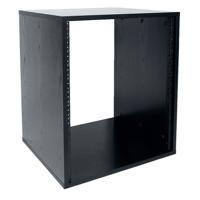 

Lowell Manufacturing LLR-1218-B 12U Laminated AV Rack, 18" Depth, Unassembled, Black