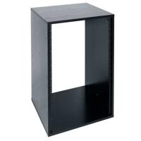 

Lowell Manufacturing LLR-1618-B 16U Laminated AV Rack, 18" Depth, Unassembled, Black