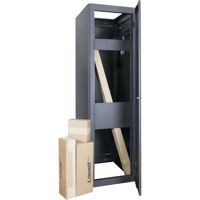 

Lowell Manufacturing LGNR 44U 27" Depth Open Frame Narrow Gangable Rack for Multi Bay Cable Routing with Accessory Bundle, Black
