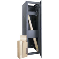 

Lowell Manufacturing LGNR 44U 32" Depth Open Frame Narrow Gangable Rack for Multi Bay Cable Routing with Accessory Bundle, Black