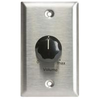 

Lowell Manufacturing LPD-1500S 10W 1500 Ohms Wirewound L-Pad Control with Standard Style 1-Gang Wall Plate, Stainless