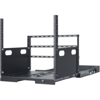 

Lowell Manufacturing LPOR2-1019 10U Pull-Out Rack with 2 Slides, 19" Depth, Black