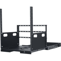 

Lowell Manufacturing LPOR2-1219 12U Pull-Out Rack with 2 Slides, 19" Depth, Black
