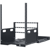 

Lowell Manufacturing LPOR2-1419 14U Pull-Out Rack with 2 Slides, 19" Depth, Black