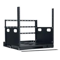 

Lowell Manufacturing LPOR2-719 7U Pull-Out Rack with 2 Slides, 19" Depth, Black