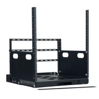

Lowell Manufacturing LPOR4-1219 12U Pull-Out Rack with 4 Slides, 19" Depth, Black