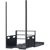 

Lowell Manufacturing LPOR4-2119 21U Pull-Out Rack with 4 Slides, 19" Depth, Black
