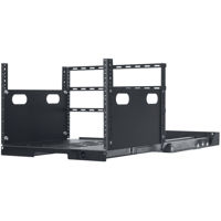 

Lowell Manufacturing LPOR4-719 7U Pull-Out Rack with 4 Slides, 19" Depth, Black