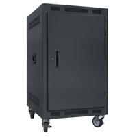 

Lowell Manufacturing LPR-1422 14U Portable Rack Unit, Solid Door, 22" Depth, Black