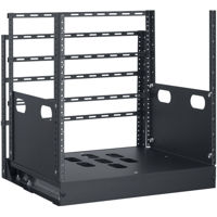 

Lowell Manufacturing LPTR4-1019 10U Pull & Turn Rack System, 4-Slides, 19" Depth, Black