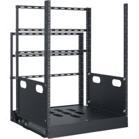 

Lowell Manufacturing LPTR4-1423 14U Pull & Turn Rack System, 4-Slides, 23" Depth, Black