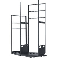 

Lowell Manufacturing LPTR4-2823 28U Pull & Turn Rack System, 4-Slides, 23" Depth, Black
