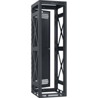 

Lowell Manufacturing LSGR-4027 40U Seismic Gangable Rack with 2 Pair Adjustable Rails and Rear Door, 27" Deep, Black