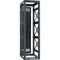 

Lowell Manufacturing LSGR-4427 40U Seismic Gangable Rack with 2 Pair Adjustable Rails and Rear Door, 27" Deep, Black