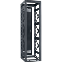 

Lowell Manufacturing LSGR-4432 44U Seismic Gangable Rack with 2 Pair Adjustable Rails and Rear Door, 32" Deep, Black