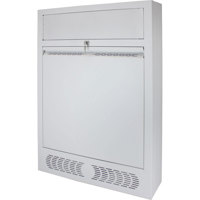 

Lowell Manufacturing LTCR-3320S 3U + 3U Tilt-Out Surface-Mount Wall Rack with Dampers, Network Gray