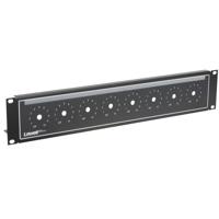 

Lowell Manufacturing LVC8P-ID-2 2U Punched Rack Panel for Volume Controls, Black