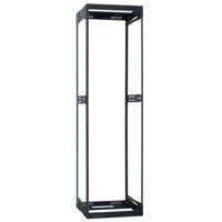

Lowell Manufacturing LVR38-1421 38U Slim Rack with Variable Depth, Expands from 14"-21" Deep, Black