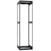 

Lowell Manufacturing LVR38-2128 38U Slim Rack with Variable Depth, Expands from 21"-28" Deep, Black