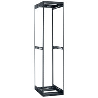 

Lowell Manufacturing LVR44-2128 44U Slim Rack with Variable Depth, Expands from 21"-28" Deep, Black