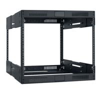 

Lowell Manufacturing LVR8-1421 8U Slim Rack with Variable Depth, Expands from 14"-21" Deep, Black