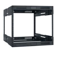 

Lowell Manufacturing LVR8-2128 8U Slim Rack with Variable Depth, Expands from 21"-28" Deep, Black